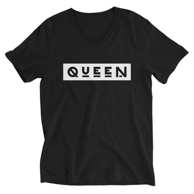 Queen BLK V-Neck Tee